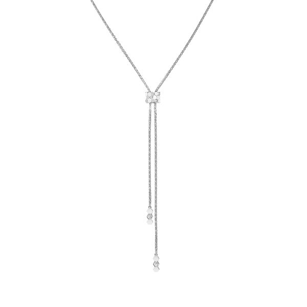 Bee de Chaumet White Gold and Diamond Bolo Tie Necklace